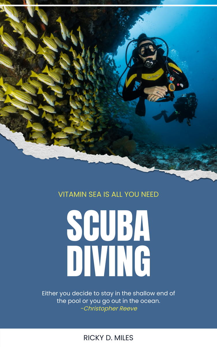 Book Cover template: Scuba Diving Book Cover (Created by InfoART's Book Cover maker)