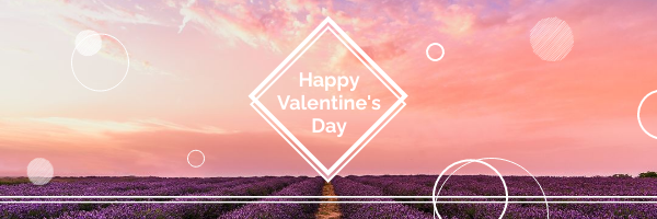 Email Header template: Pink Natural View Valentine's Day Email Header (Created by InfoART's Email Header maker)