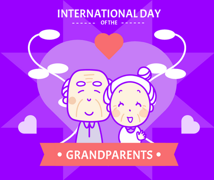 Facebook Post template: International Day Of Grandparents Facebook Post (Created by Visual Paradigm Online's Facebook Post maker)