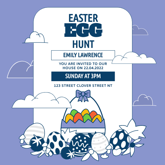 Children Easter Party Invitation