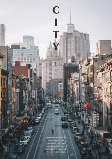 Poster template: Cityscape Poster (Created by Visual Paradigm Online's Poster maker)
