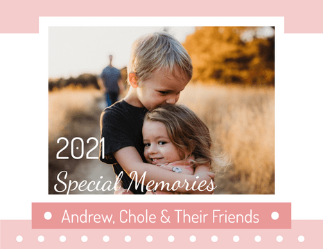 Kids Photo book template: Special Memories Kids Photo Book (Created by InfoART's  marker)
