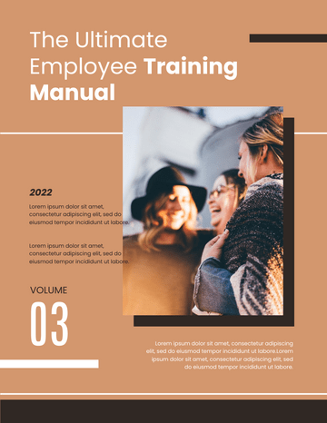 培训手册 模板。The Ultimate Employee Training Manual (由 Visual Paradigm Online 的培训手册软件制作)