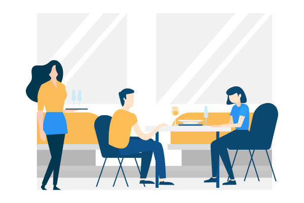 Business Illustration template: Dinner Together Illustration (Created by Visual Paradigm Online's Business Illustration maker)