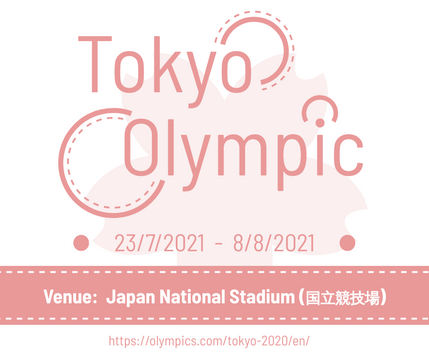 Editable facebookposts template:Tokyo Olympic Ceremony Facebook Post