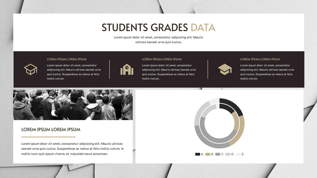 Double Doughnut Charts template: Students Grades Data Double Doughnut Chart (Created by Visual Paradigm Online's Double Doughnut Charts maker)