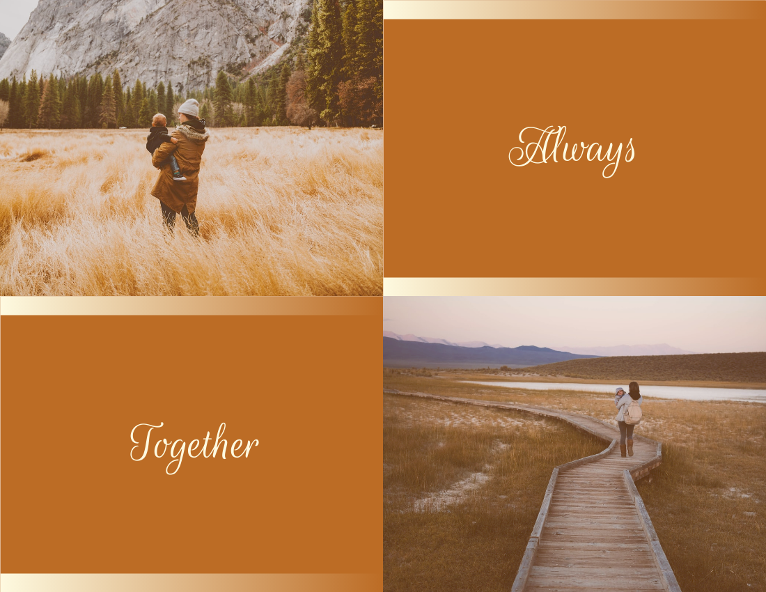 Family Photo Book template: Brown Vintage Baby Family Photo Book (Created by PhotoBook's Family Photo Book maker)