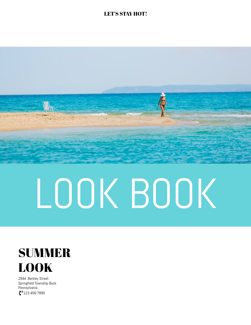 Lookbook template: Summer Swimwear Lookbook (Created by Visual Paradigm Online's Lookbook maker)
