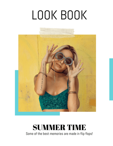 Lookbook template: Summer Swimwear Lookbook (Created by InfoART's  marker)