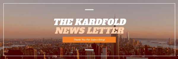News Letter Thanks For Your Subscribe Email Header