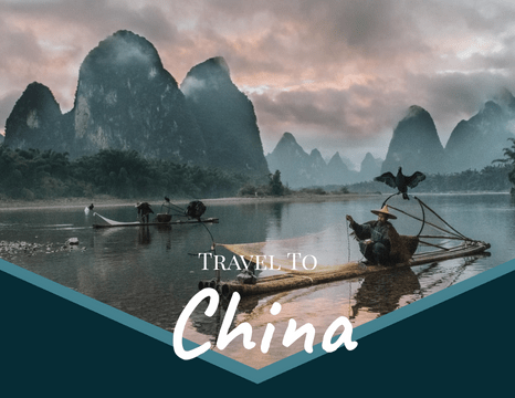 旅行照相簿 模板。 Travel To China Photo Book (由 Visual Paradigm Online 的旅行照相簿軟件製作)
