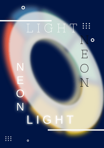 Poster template: Neon Light Poster (Created by Visual Paradigm Online's Poster maker)