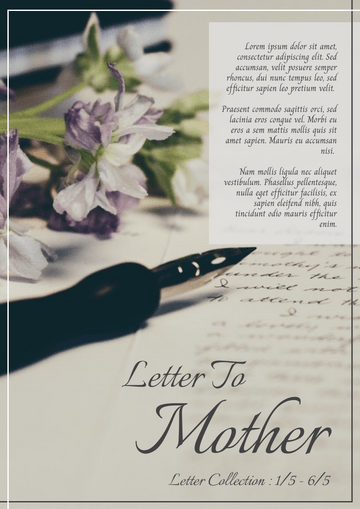 Editable flyers template:Vintage Mother's Day Event Flyer With Details