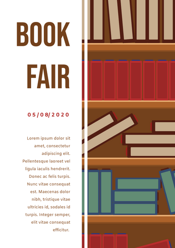 Flyer template: Book Fair Flyer (Created by Visual Paradigm Online's Flyer maker)