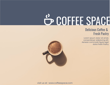 Brochure template: Coffee Store Brochure (Created by Visual Paradigm Online's Brochure maker)