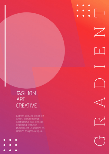 Editable posters template:Gradient Poster