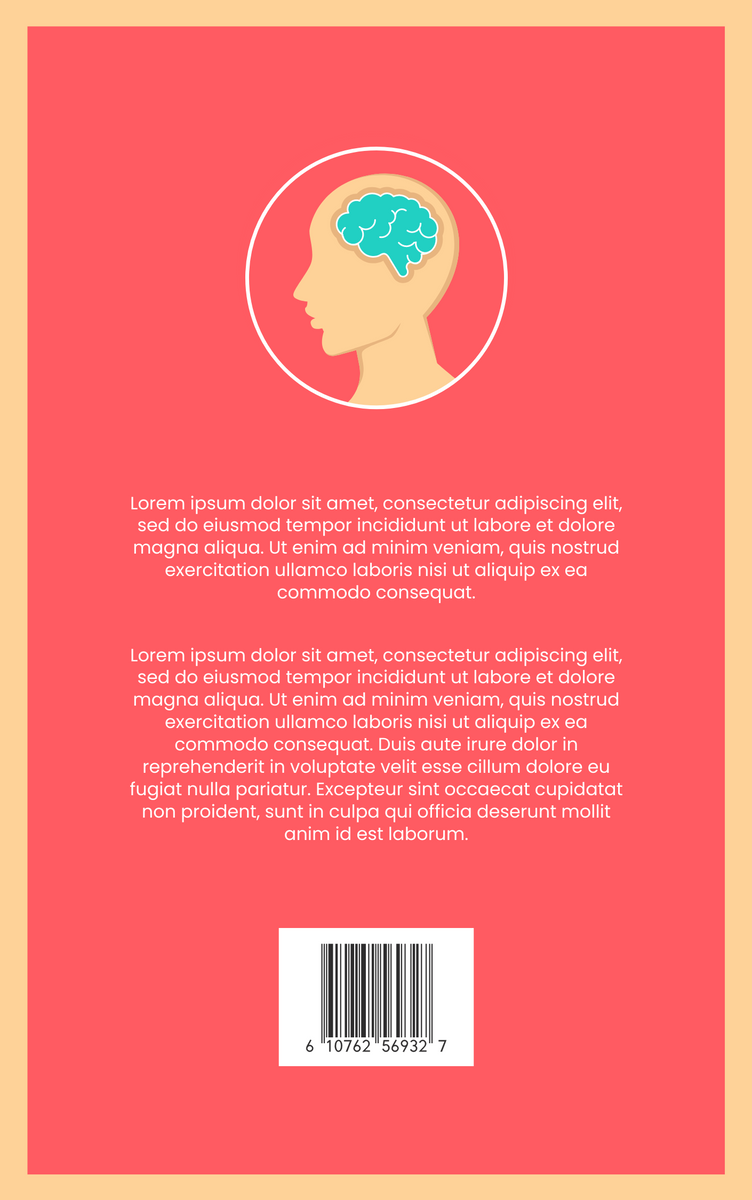 Book Cover template: Brain Illustrated Autobiography Book Cover (Created by Visual Paradigm Online's Book Cover maker)