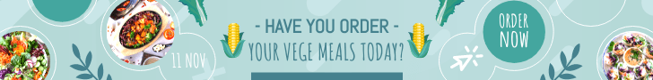 Vegan Day Online Order Banner Ad