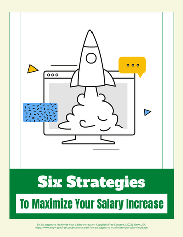 小册子 模板。Strategies to Maximize Your Salary Increase (由 Visual Paradigm Online 的小册子软件制作)