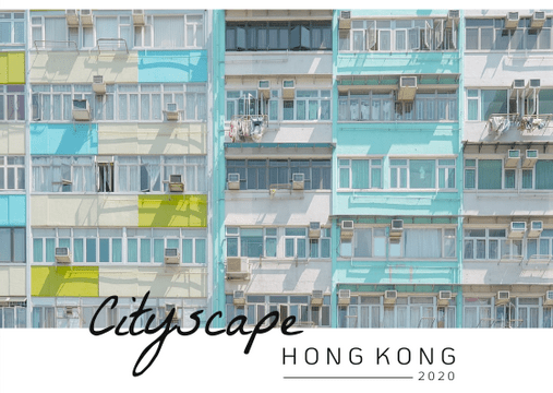 Cityscape Hong Kong Postcard