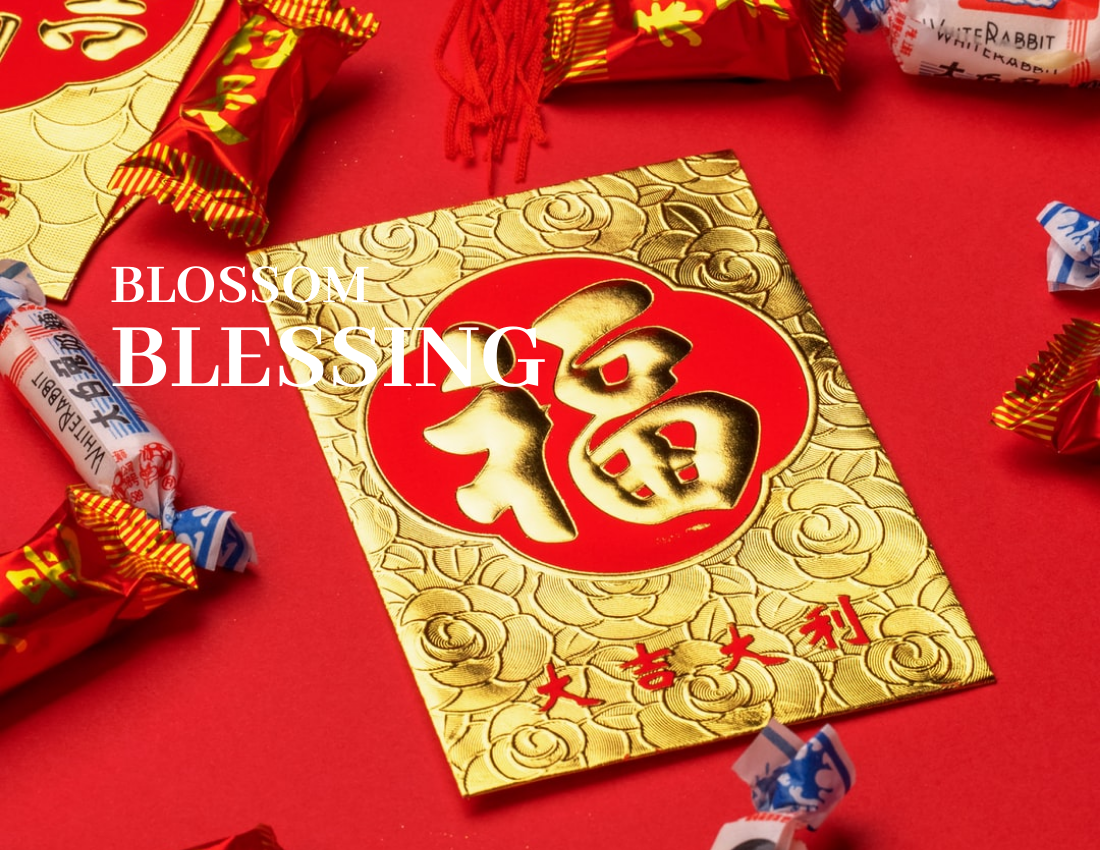 季節性照相簿 模板。 Red Chinese New Year Seasonal Photo Book (由 Visual Paradigm Online 的季節性照相簿軟件製作)