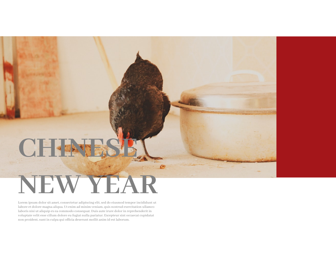 季节性照相簿 模板。Red Chinese New Year Seasonal Photo Book (由 Visual Paradigm Online 的季节性照相簿软件制作)