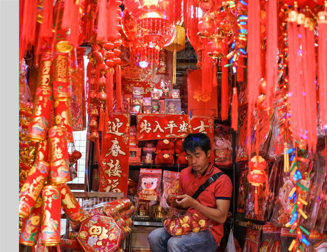Red Chinese New Year Seasonal Photo Book