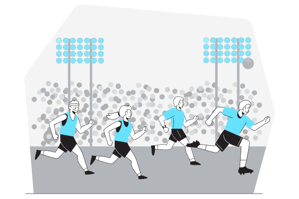 Running Contest Illustration