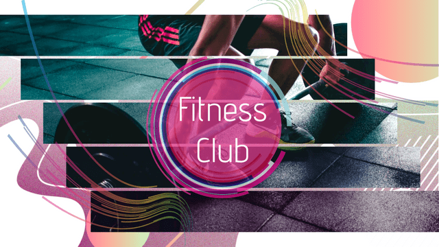 YouTube Channel Arts template: Fitness Club YouTube Channel Art (Created by Visual Paradigm Online's YouTube Channel Arts maker)