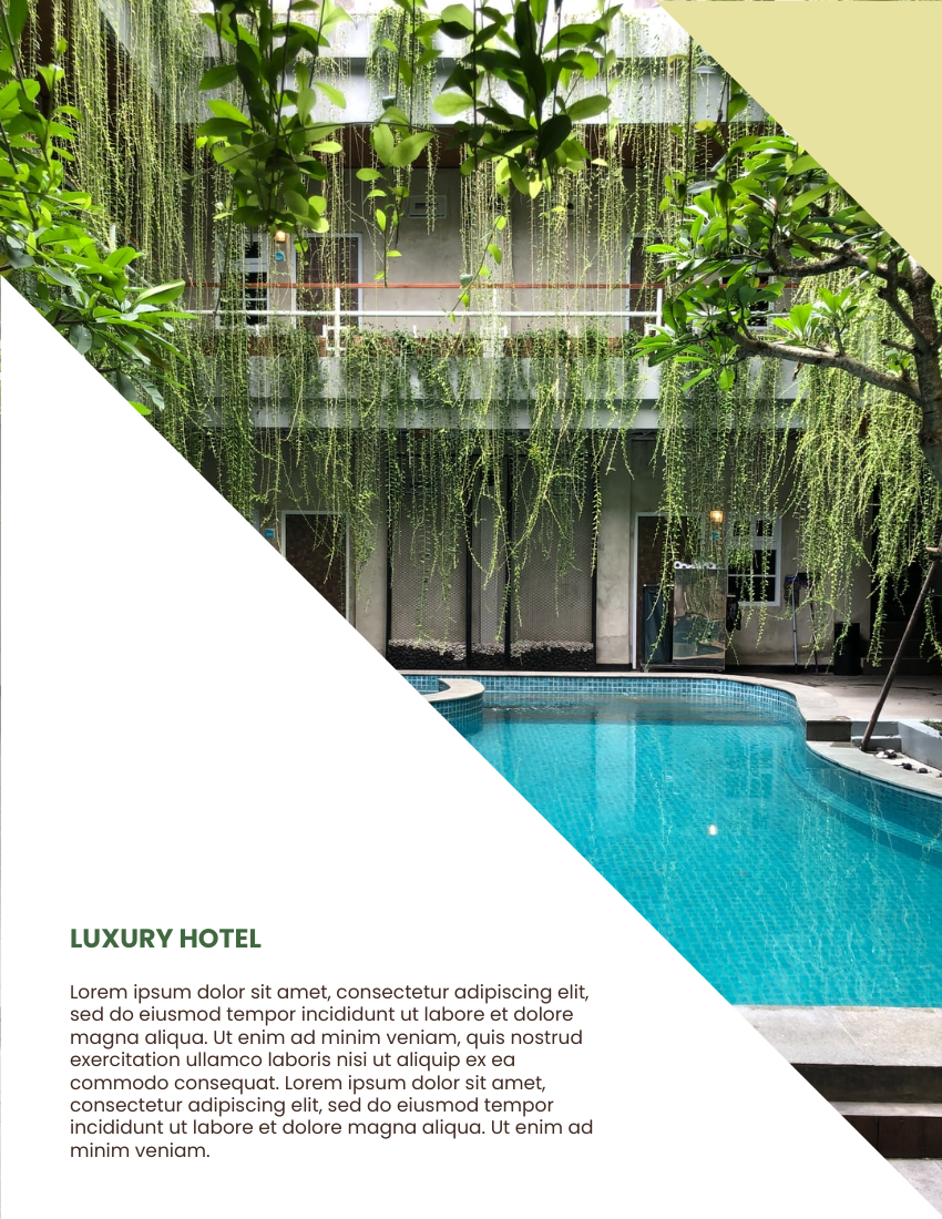 Catalog template: Luxury Hotel Catalog (Created by Visual Paradigm Online's Catalog maker)