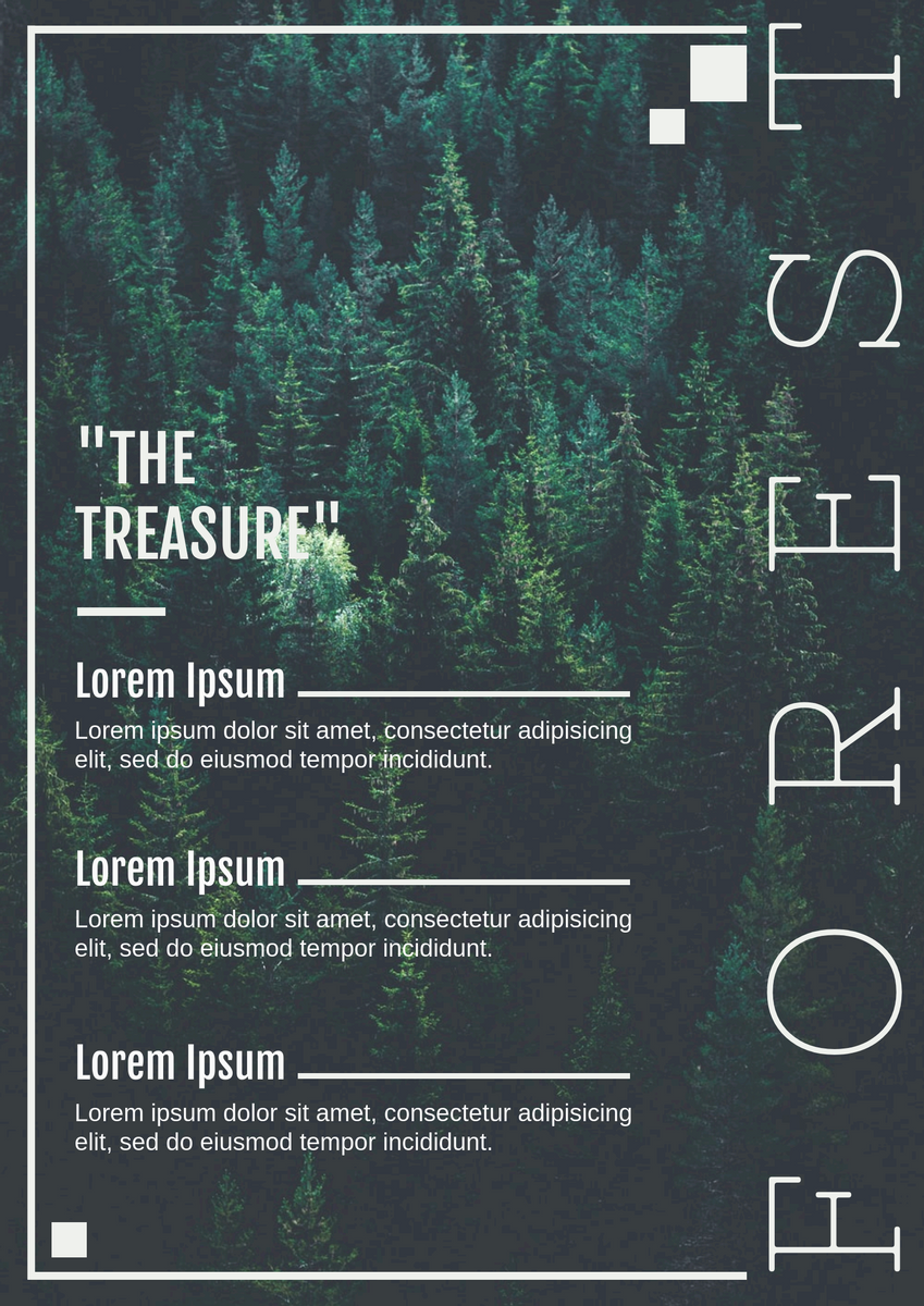 Poster template: Forest Trip Poster (Created by InfoART's Poster maker)