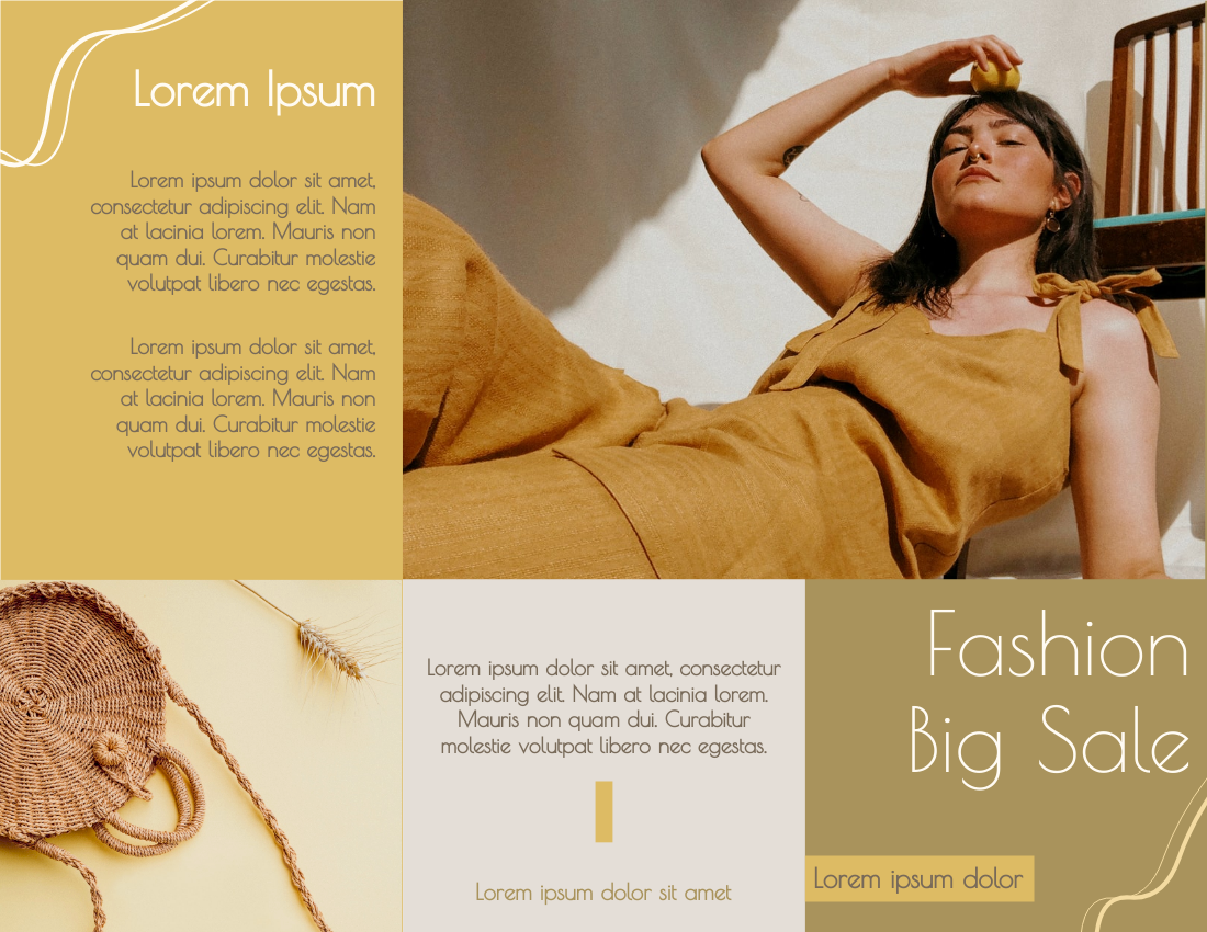 Brochure template: Fashion Big Sale Brochure (Created by Visual Paradigm Online's Brochure maker)