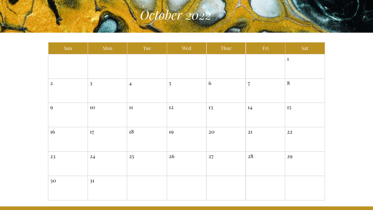 Watercolor Minimalist Calendar