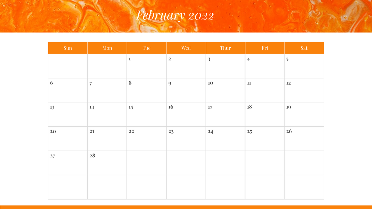 Calendar 模板。 Watercolor Minimalist Calendar (由 Visual Paradigm Online 的Calendar軟件製作)