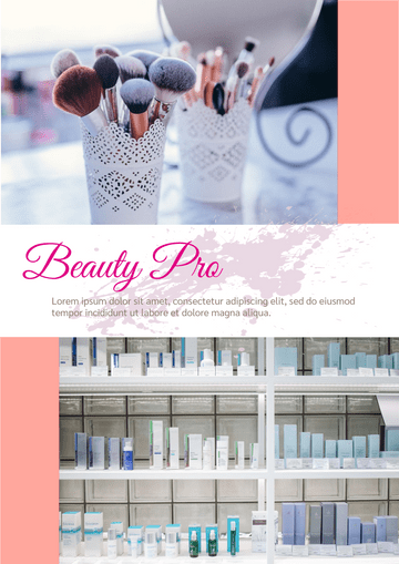 Beauty Product Promotion Flyer