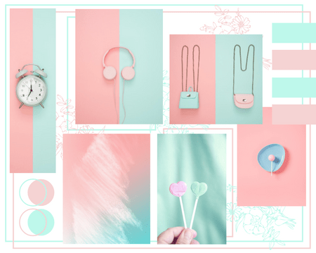 Mood Boards template: Two Tone Mood Board (Created by Visual Paradigm Online's Mood Boards maker)