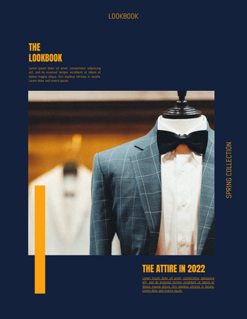 Lookbook template: Men's Attire Lookbook (Created by Visual Paradigm Online's Lookbook maker)