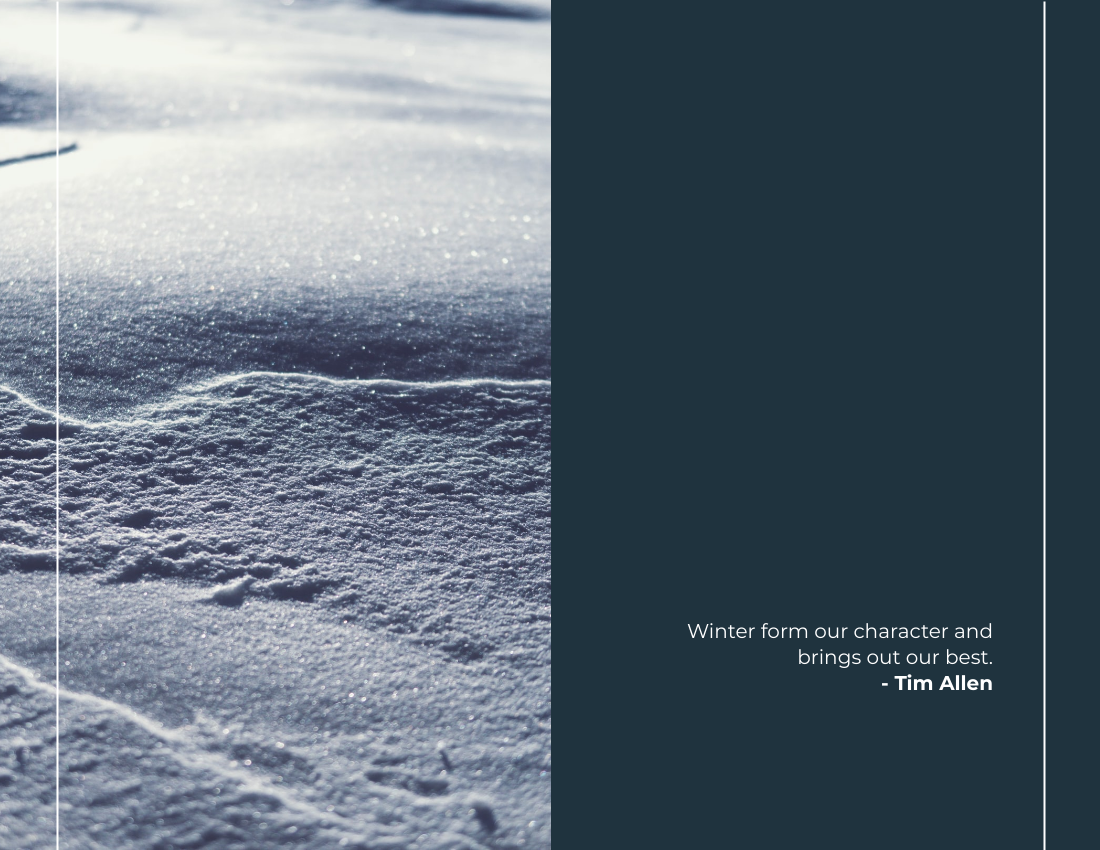Winter Seasonal Photo Book