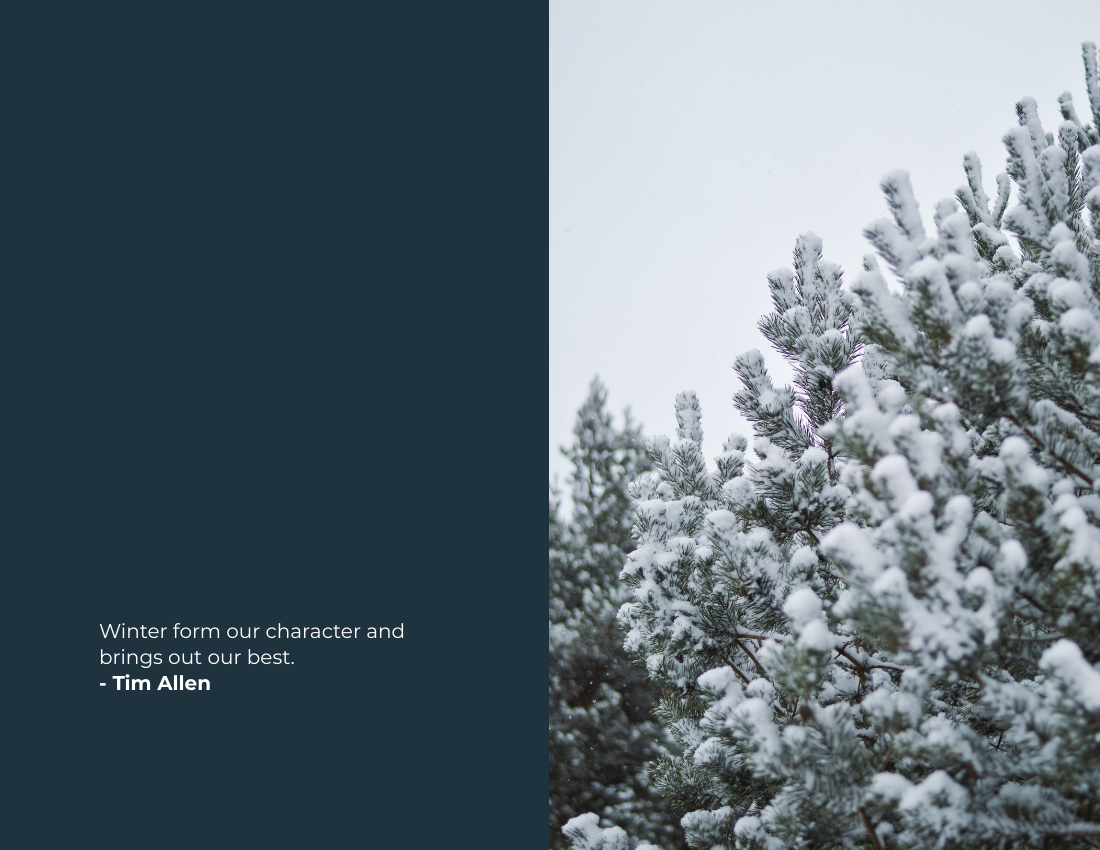 Winter Seasonal Photo Book