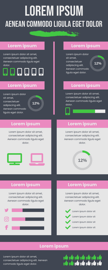Digital Data Presentation Infographic