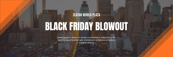 Email Header template: Black Friday Blowout Email Header (Created by Visual Paradigm Online's Email Header maker)