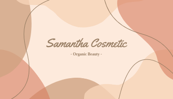 Business Card template: Cosmetic Business Cards (Created by Visual Paradigm Online's Business Card maker)