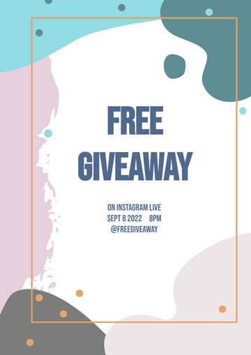 Flyer template: Giveaway Flyer (Created by Visual Paradigm Online's Flyer maker)