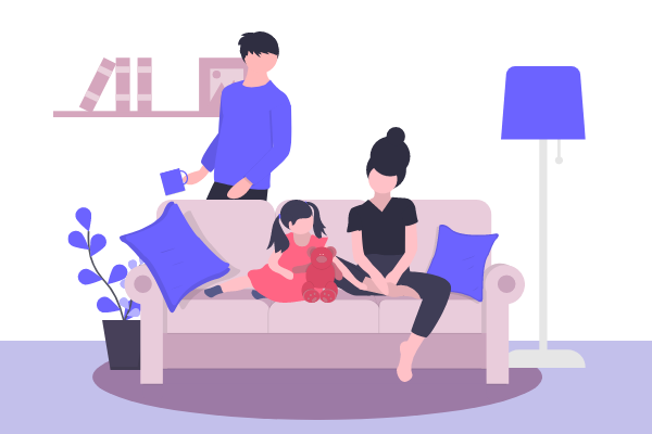 Home Illustration template: Family Day (Created by Visual Paradigm Online's Home Illustration maker)