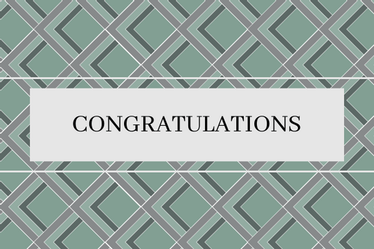 Greeting Card template: Pattern Congratulations Card (Created by Visual Paradigm Online's Greeting Card maker)