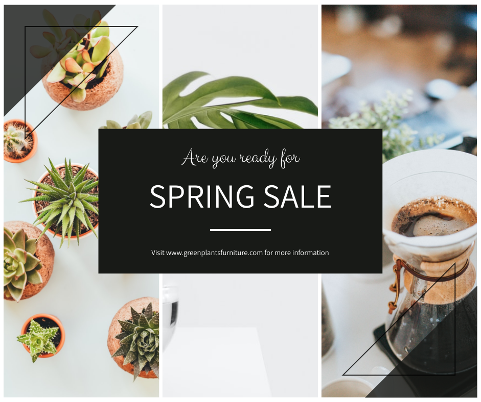 Facebook Post template: Plants Photo Spring Sale Facebook Post (Created by Visual Paradigm Online's Facebook Post maker)