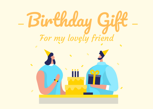Gift Card template: Birthday Gift Card (Created by Visual Paradigm Online's Gift Card maker)