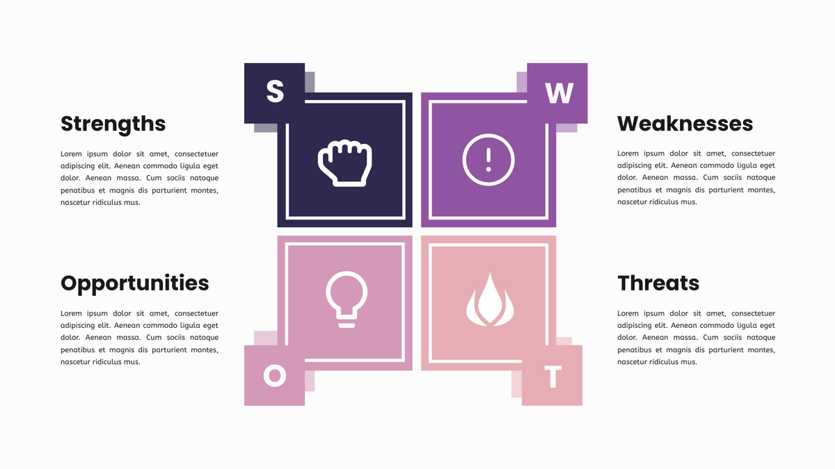 SWOT Analysis template: SWOT Framework Infographics (Created by InfoART's SWOT Analysis maker)