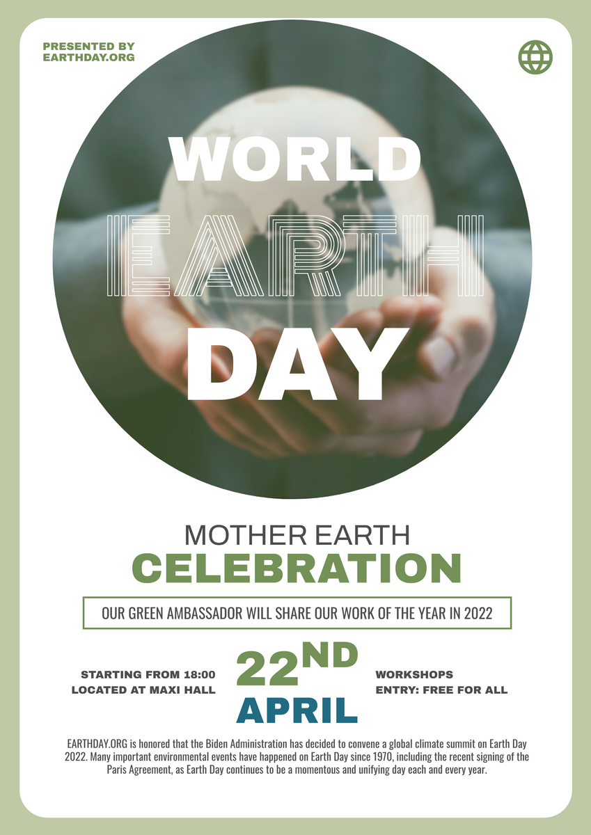 World Earth Day Event Poster