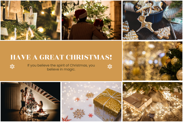 Greeting Card template: Great Christmas Collage Greeting Card (Created by Visual Paradigm Online's Greeting Card maker)